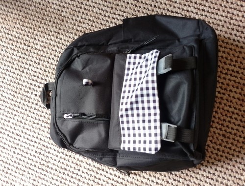 Rucksack schwarz weiß - ,
