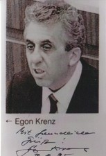 Egon krenz autogramm ddr - egon,