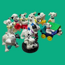 Vintage Disney 101 Dalmatiner Hunde Welpen Figuren / Figuren Spielzeug Konvolut