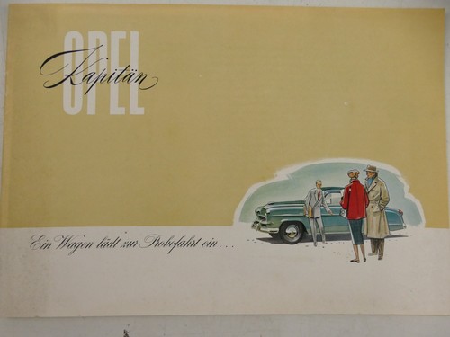 Opel kapitän 1955 katalog - opel,