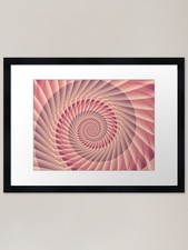 Stilvoller Spiral gerahmter