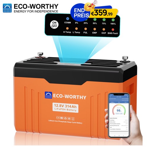 Eco worthy 12v - 314ah, lifepo4