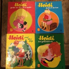 Pevau Büchlein - 1-4 - Heidi ist glücklich/kehrt heim/geht in die Fremde/Alp