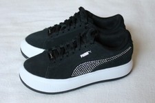 Puma Sneaker Wildleder schwarz mit Strass / Größe 37,5 / wie neu