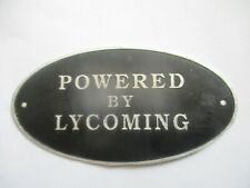 Typenschild Schild Plakette powered by Lycoming Flugzeug Motor  s74