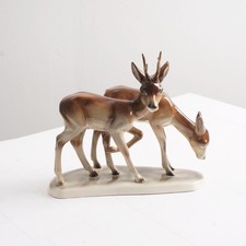 Hertwig & Co Rehfigur Bock mit Weibchen ca. 15 cm H 16,5 cm B