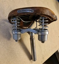 Sattel Wittkop Oldtimer incl. Sattelstütze & Stange  Vintage