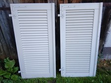 2 Stück Fensterladen - Holz - gebraucht - Höhe 127 cm - Breite  60 cm