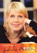 Cordula Stratmann, Originalautogramm, alte Autogrammkarte, u.a. "Zimmer Frei!"