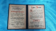 Gesellenbrief 1928 mit bild - gesellenbrief,