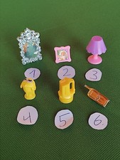 Barbie Utensilien Vintage Preis pro Nr Bild Lampe Deko gelb lila Dekoration pink