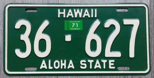 Nummernschild usa hawaii - nummernschild, 1961