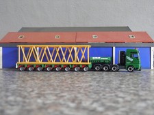 Herpa 1:87 - MAN TGA XXL 12-achs Tiefladersattelzug + Mastteil  - "Kübler"