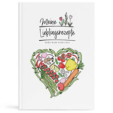 Kochbuch zum selberschreiben XXL A4 Rezeptbuch Kochen Backen Hardcover DIY 