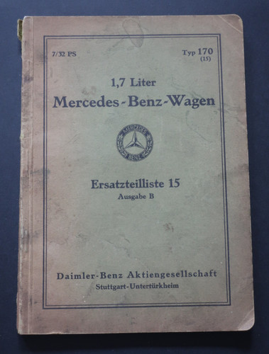 Orginal ersatzteilliste 7 - orginal, 1,7