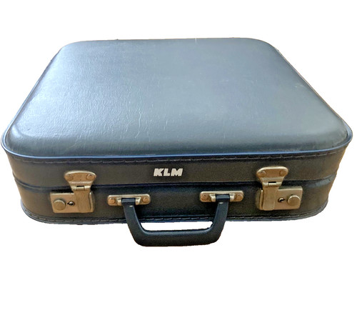 Klm blue vintage - blue, suitcase