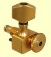 SPERZEL MECHANISCHES SET 6 IN LINE GOLD SATINIERT GITARRENHARDWARE - BASS