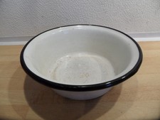 Alte Waschschüssel Schüssel Schale Rund Emailewanne Emaille Ø 20 cm Deko Vintage