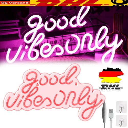 Good vibes led neonzeichen - good,