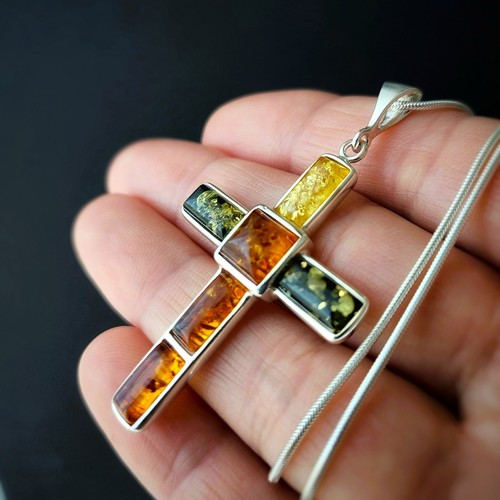 Kreuz anhänger 925 - anhänger, silber