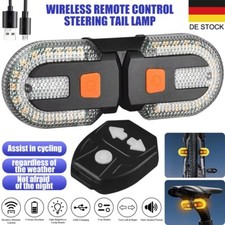 Fahrrad Blinker LED Bicycle Rear Signal Light mit Fernbedienung 5 Modi USB IPX5