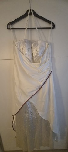 Weißes brautkleid linie - brautkleid, a-linie