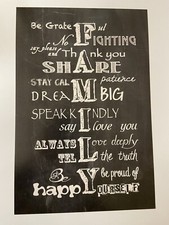 Kunstdruck Tafelbild Print mit