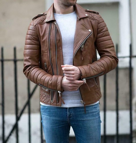 Mens brown genuine leather - brown,