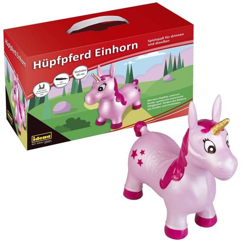 Idena hüpfpferd einhorn - hüpfpferd, mit