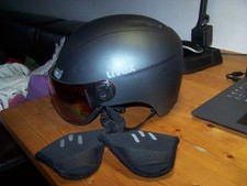 UVEX Ski- u. Snowboardhelm mit Visier Herren Gr. 58-61 cm, schwarz