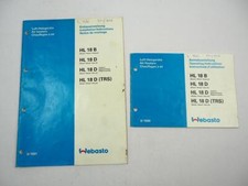 Webasto HL18 B D TRS Luft-Heizgerät Betriebsanleitung Einbauanweisung 1990/91