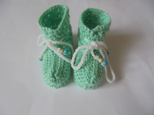 Babyschuhe gehäkelt unisex - , ca