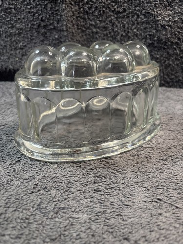 Vintage klarglas oval form - vintage,