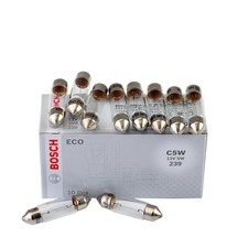 BOSCH GLÜHLAMPE ECO C5W 12V 5W SV8 - 10 STÜCK - 1987302810