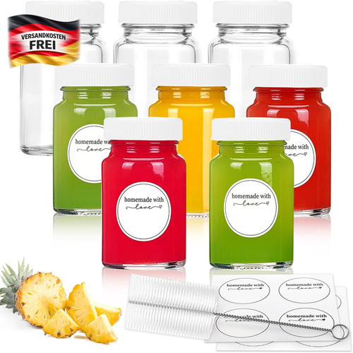 Mini glasflaschen 8x60ml - mini,