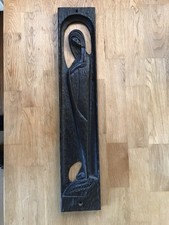 Kunstguss Eisen Relief Wandbild Frau Madonna 5,7 kg