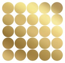 50 Kreative Klebepunkte Dots MATT GOLD 1 bis 10cm Wandtattoo Aufkleber Sticker
