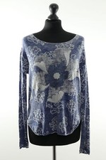 Princess goes Hollywood Damen Pulli Pullover 36 blau Rundhals leicht + Kaschmir