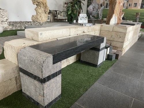 Massive granit bank - massive,