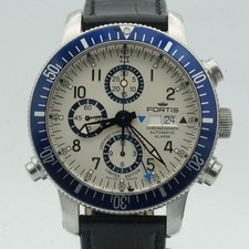 FORTIS B-42 ALARM CHRONO AUTOMATIK HERREN UHR 42MM STAHL 639.22.170 RAR SELTEN
