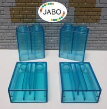 ( B 11 ) LEGO Duplo  4 Steine Transparent  hellblau