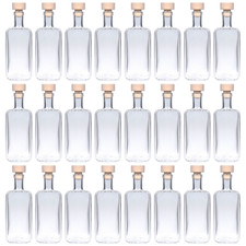 24x 100ml glasflasche - 100ml, klarglas