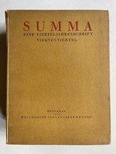 Franz Blei Jakob Hegner Summa