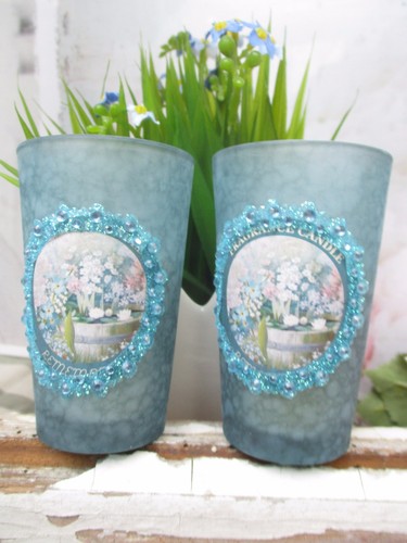 Kerzenglas mit kerze glas - kerze,