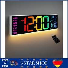 Digitale Wanduhr 16,2 Zoll Mit Temperatur Datum Nachtlicht Autom Helligkeit 8...
