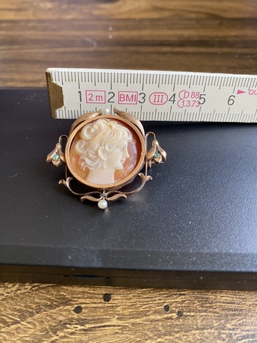 Brosche kamee roségold - kamee,