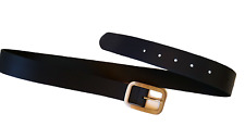 s.Oliver Echt-Ledergürtel mit Dornschließe , elegant dunkelblau , Länge 90 cm