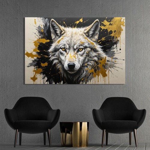 Wolf hungrig tier - tier,