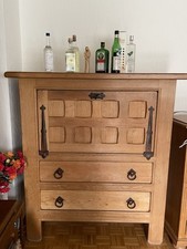 Rustikaler Barschrank, Eiche Natur