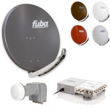 Fuba Satellitenschüssel 85cm - Komplettset LNB Multischalter 8 Teilnehmer HD 4K